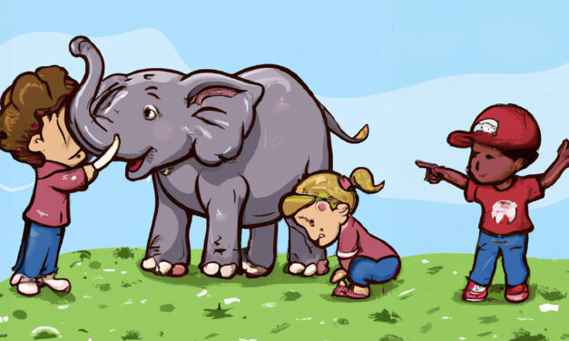 Pohádka o sloníkovi, kterého se děti zprvu bály